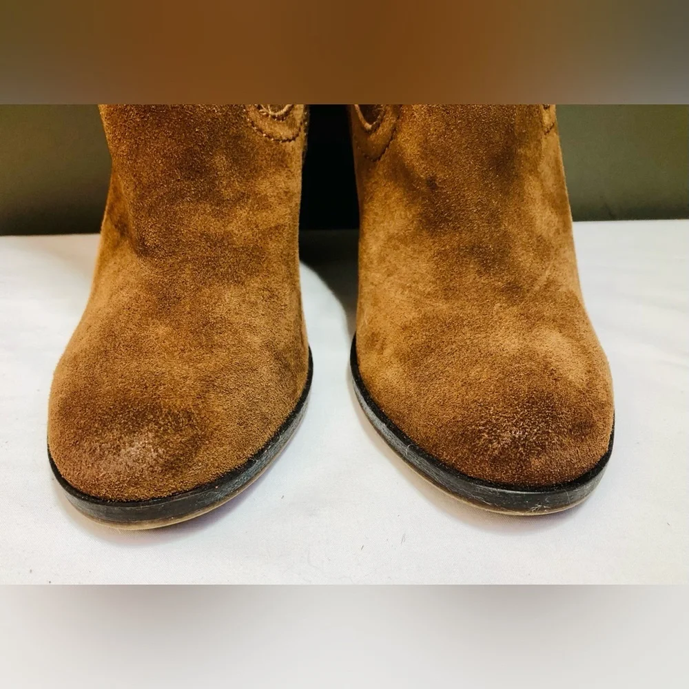 Dolce Vita Womens Brown Suede Heeled Knee High Boots Anthropologie Size 6? 6.5?